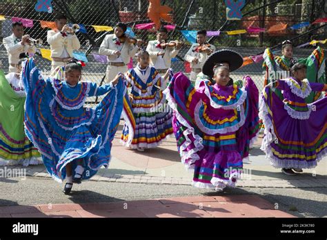 Child Mariachi Dancers Perform During Mexican Independence Day