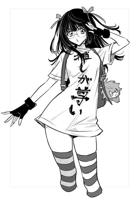 Usui Nagi Shin Subarashiki Kono Sekai Subarashiki Kono Sekai Striped Legwear 1girl Backpack