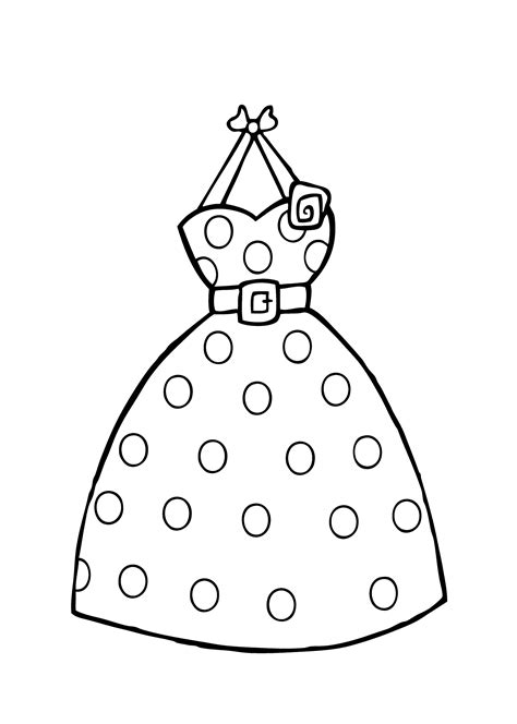 Printable Dress Coloring Pages Customize And Print
