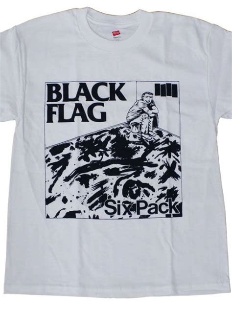 Black Flagオフィシャルバンドtシャツsix Pack マンハッタンプロジェクト バンドtシャツ バンド Tシャツ