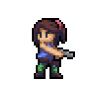 Pixel character with gun | OpenGameArt.org png image