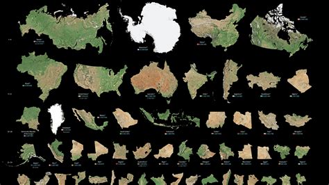 Este Mapa Muestra El Tamaño Real De Las Masas De Tierra Del Mundo