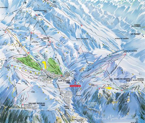 Auris En Oisans Piste Map Trail Map