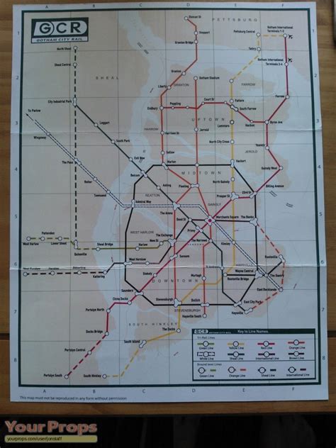 Gotham City Map Dark Knight Rises