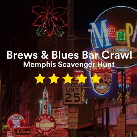 Memphis Bar Crawl Scavenger Hunt Brews And Blues Bar Crawl Lets Roam