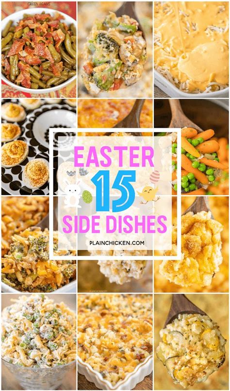 If you're celebrating the day with brunch (you know, in between the holiday. Easy Side Dish Recipes for your Easter Dinner. 15 of our favorite side dishes to go with y ...