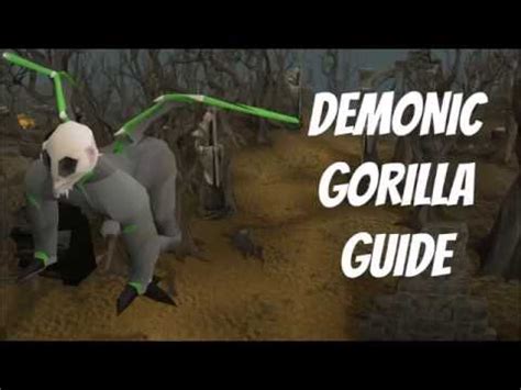 Guide for demonic gorillas basically this guide should give you an understanding on the demonic gorillas mechanics, and get you the fastest kill. Runique-Demonic Gorilla Guide - YouTube