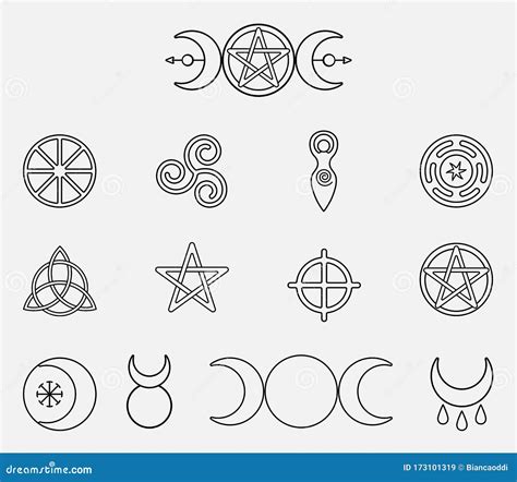 Pagan Symbols Stock Illustrations 2953 Pagan Symbols Stock