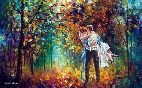 The Moment Of Love Love Painting Painting Oil Painting On Canvas
