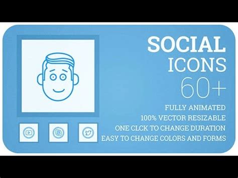 .no plugin description christmas promo is an enchanting after effects template with a dynamically animated slideshow that reveals your media. Social Media Icons CS4 | After Effects template - YouTube