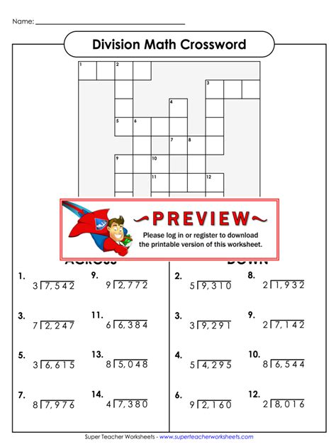 Division Math Crossword Fill Out And Sign Online Dochub