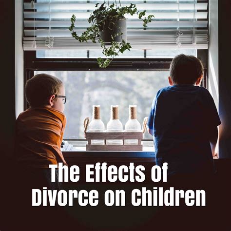 The Effects Of Divorce On Children The
