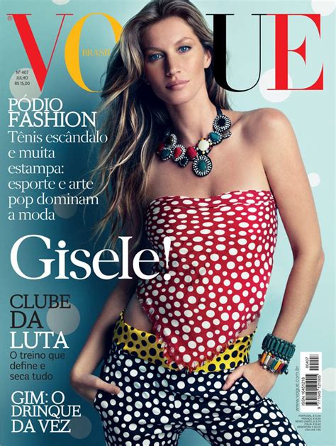 Gisele Bundchen Gets Dotty For Vogue Brazils July 2012 Cover By