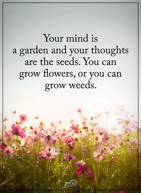 Your Mind Is A Garden And Your Thoughts Are The Seeds You