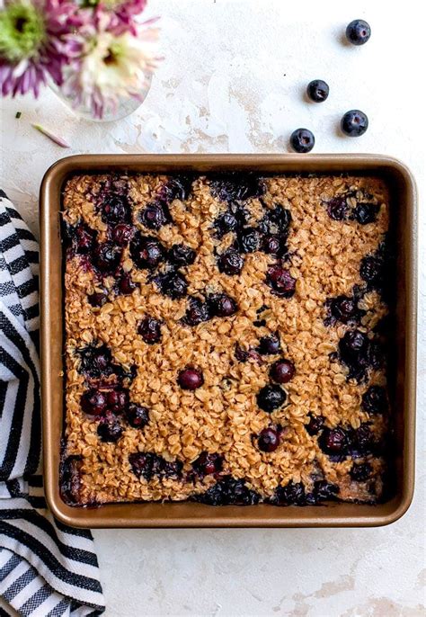 Blueberry Maple Baked Oatmeal Two Peas Their Pod