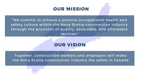 Mission And Vision Construction Safety Nova Scotia