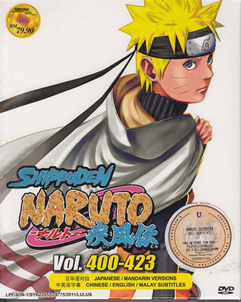 Dvd Anime Naruto Shippuden Vol400 423 Box Set 24 Episode 4dvd