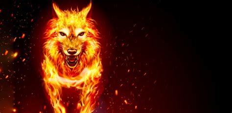 Elemental Fire Wolf
