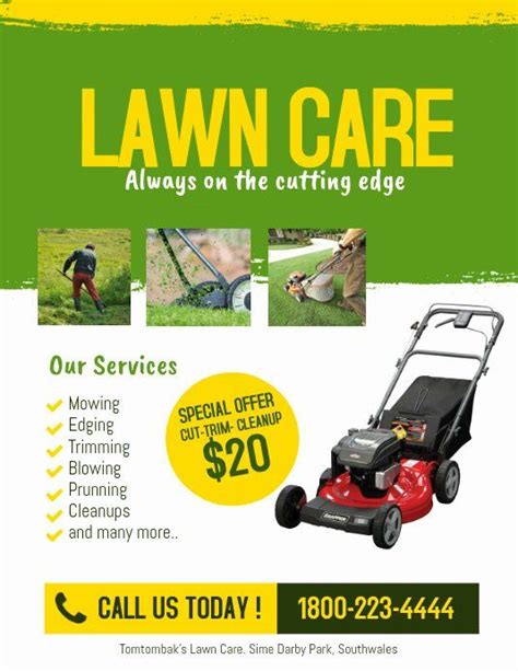 how to create effective lawn care flyers sample documents