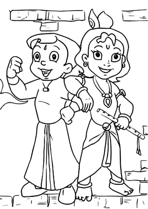 Chota Bheem Colouring Pages To Print Quality Coloring Page Coloring Home