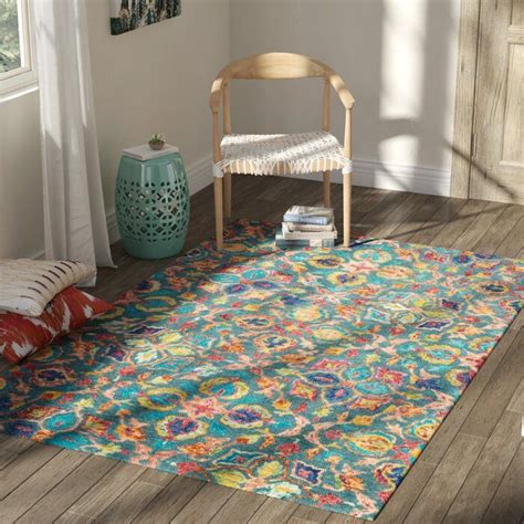Creative abstract blue swirl pattern area rugs living room kitchen floor mat rug. Zosia Oriental Hand-Tufted Wool Teal Area Rug in 2020 | Teal area rug, Area rugs, Rugs