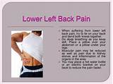 Cause Of Pain In Lower Back Left Side