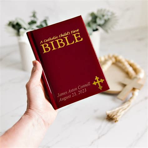 Personalized Engraved Bible Small 4 12 X 6 First Communion T