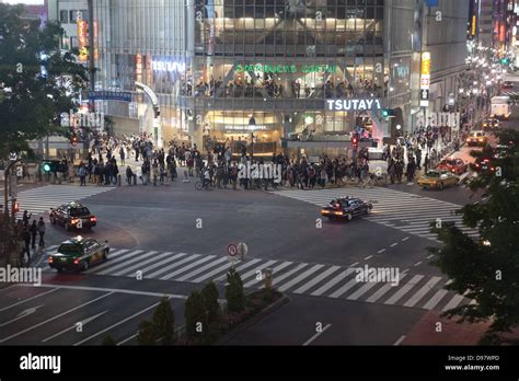Shibuya Crossing Is Famous Place For Scramble Crossing In Tokyo City
