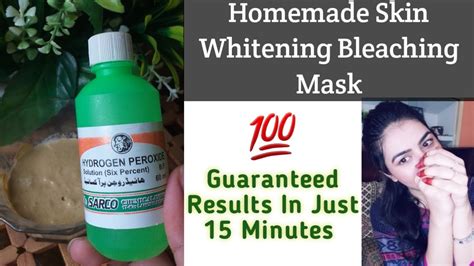 Skin Whitening Mask With Hydrogen Peroxide Skin Bleaching Mask Get