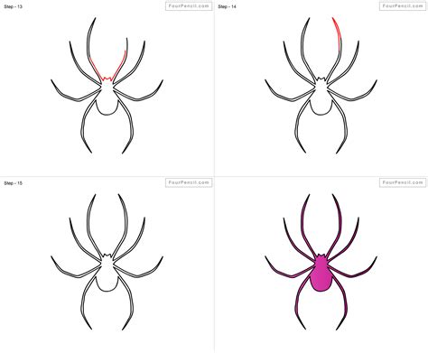 How To Draw A Spider Easy Step By Step Design Talk