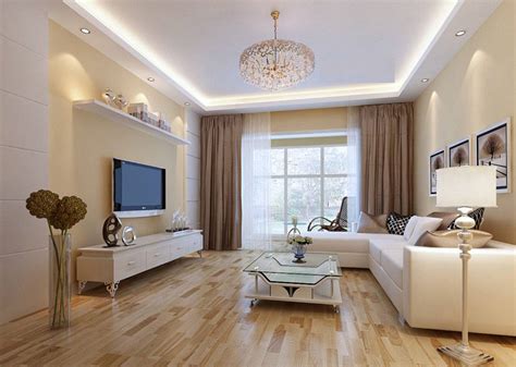 Beige Walls Elegant Living Room Interior Design House