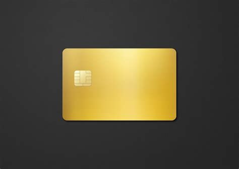 Free Psd Psd Gold Credit Card Template