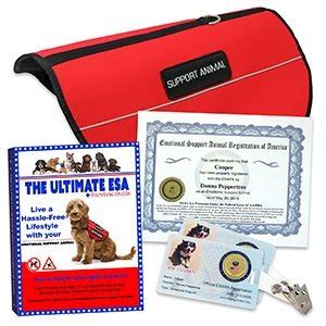 Certificate with your animal's name verifying its registration in the. ESA Registration Of America - Emotional Support Animals