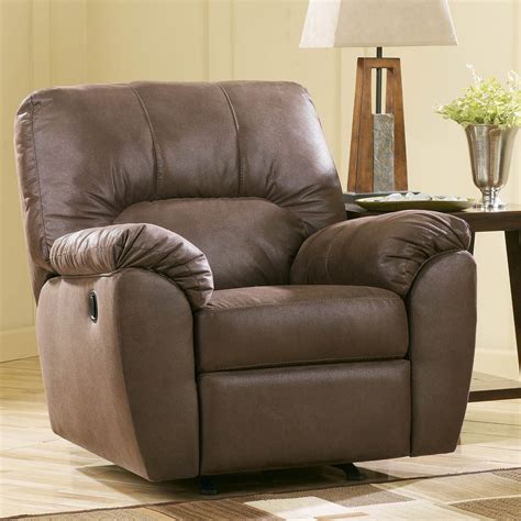 You can create a captivating home theater setting with the addition of any of our. Ashley Amazon Walnut Rocker Recliner | Chairs & Recliners ...