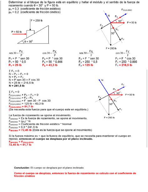 Solution Ejercicios Resueltos Estatica Friccion Studypool