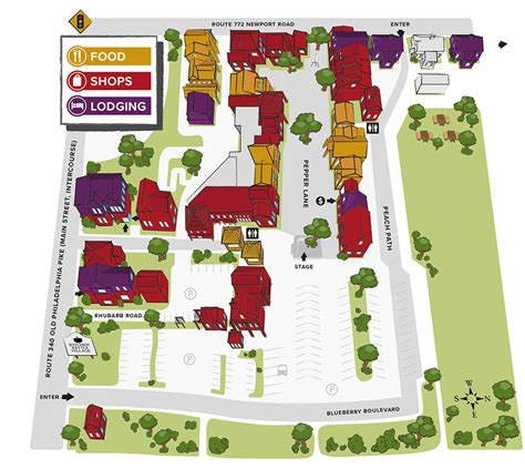 Outdoor Shopping Village Map Of Kitchen Kettle Village Lancaster Pa