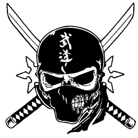 Black And White Ninja Logo Logodix