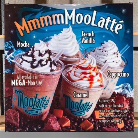 Dairy Queen Promotional Poster For Backlit Menu Sign Moo Latte Dq Ebay
