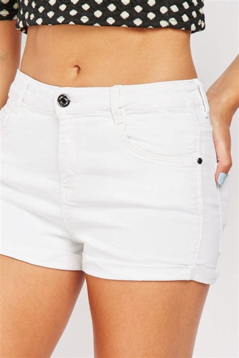 White Denim Shorts Just 7