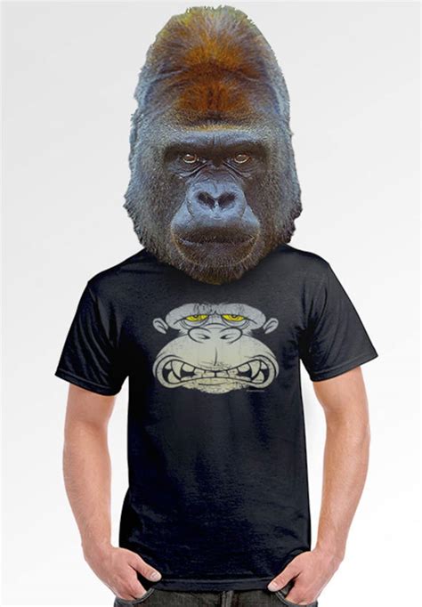 Gorilla T Shirt Hip Tshirt For Men Guys Skater Shirts Cool Etsy