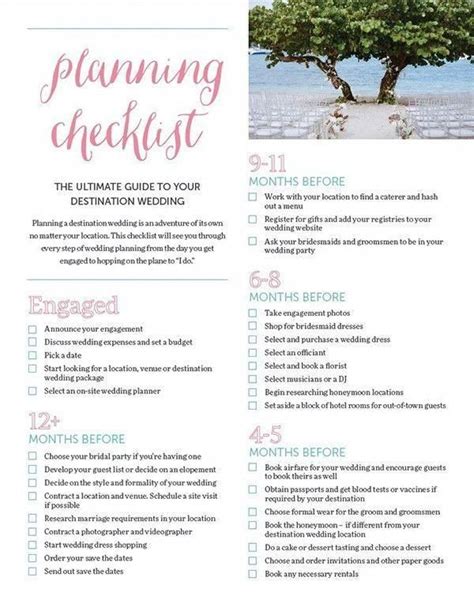 The Ultimate Destination Wedding Checklist Mywedding Destination