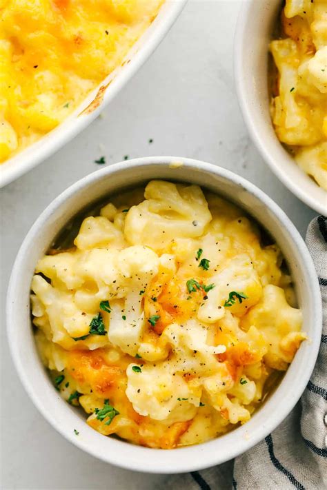 Baked Cauliflower Mac And Cheese Low Carb And Keto Friendly Geneva