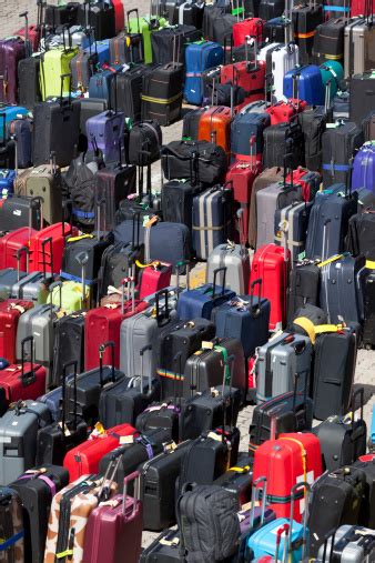 Group Of Suitcases Luggage In Rows Stock Photo Download Image Now