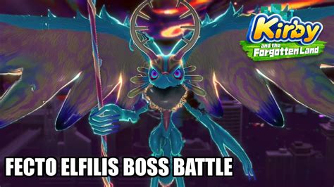 Kirby And The Forgotten Land Fecto Elfilis Boss Battle Wild Mode [nintendo Switch] Youtube