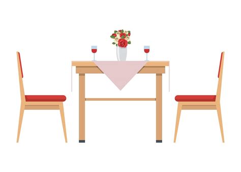 Dining Table And Chairs 1268063 Vector Art At Vecteezy