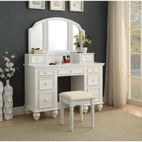 Meja Rias Model Terbaru Warna Putih Asia Furniture Id