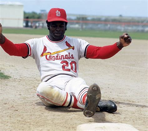 Lou Brock Works On His Sliding During A Drill At Si Photo Blog