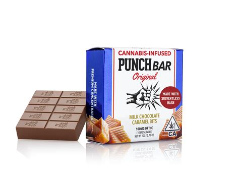 Punch Edibles And Extracts Milk Chocolate Caramel Bits Punchbar Weedmaps