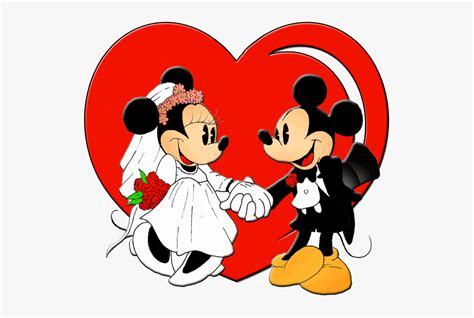 Mickey Mouse Minnie Mouse Wedding Free Transparent Clipart Clipartkey