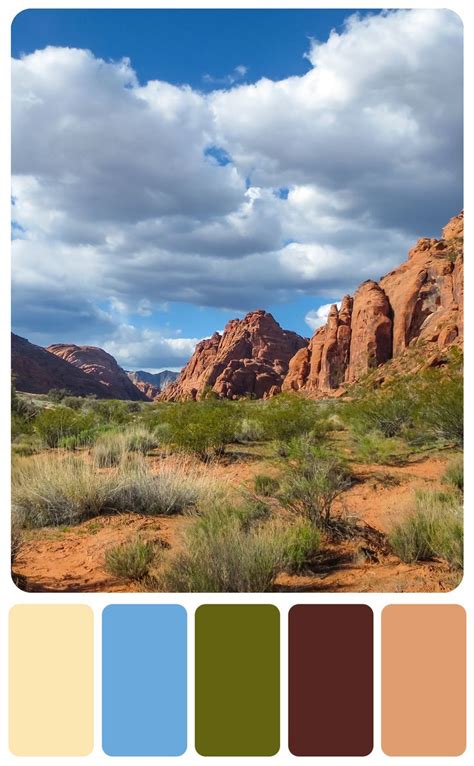 Beautiful Southern Utah Desert Color Palette Palette Garden Desert